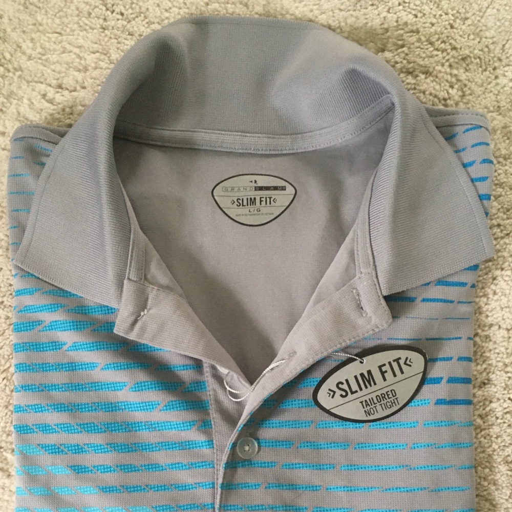 Men’s Grand Slam Slim Fit NEW Golf Polo
